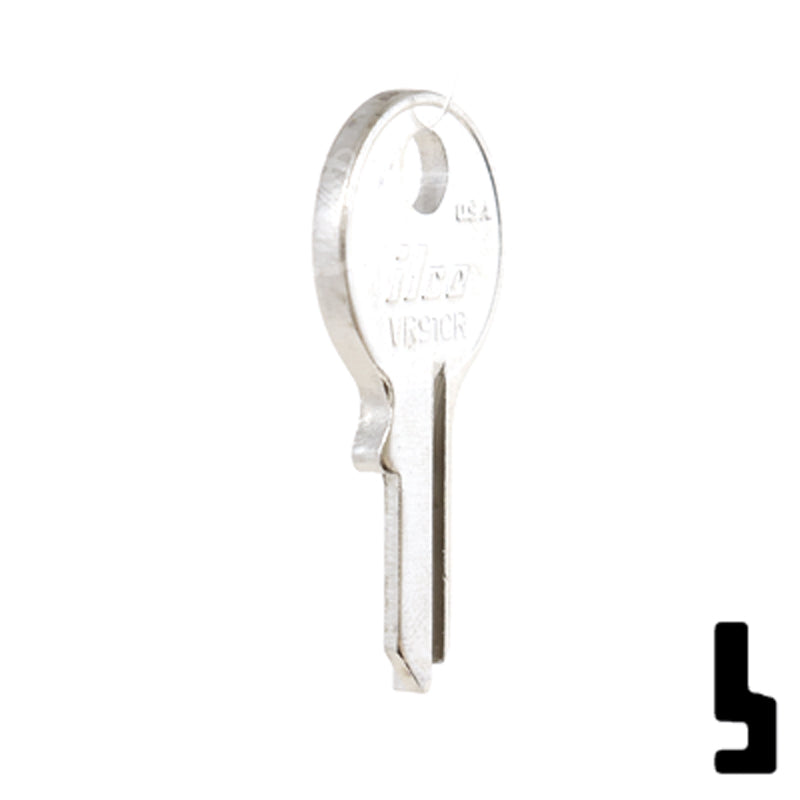 Uncut Key Blank | Viro | VR91CR Padlock Key Ilco