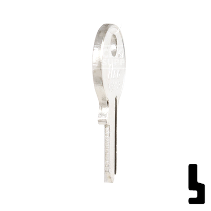 Uncut Key Blank | Viro | VR91CR Padlock Key Ilco