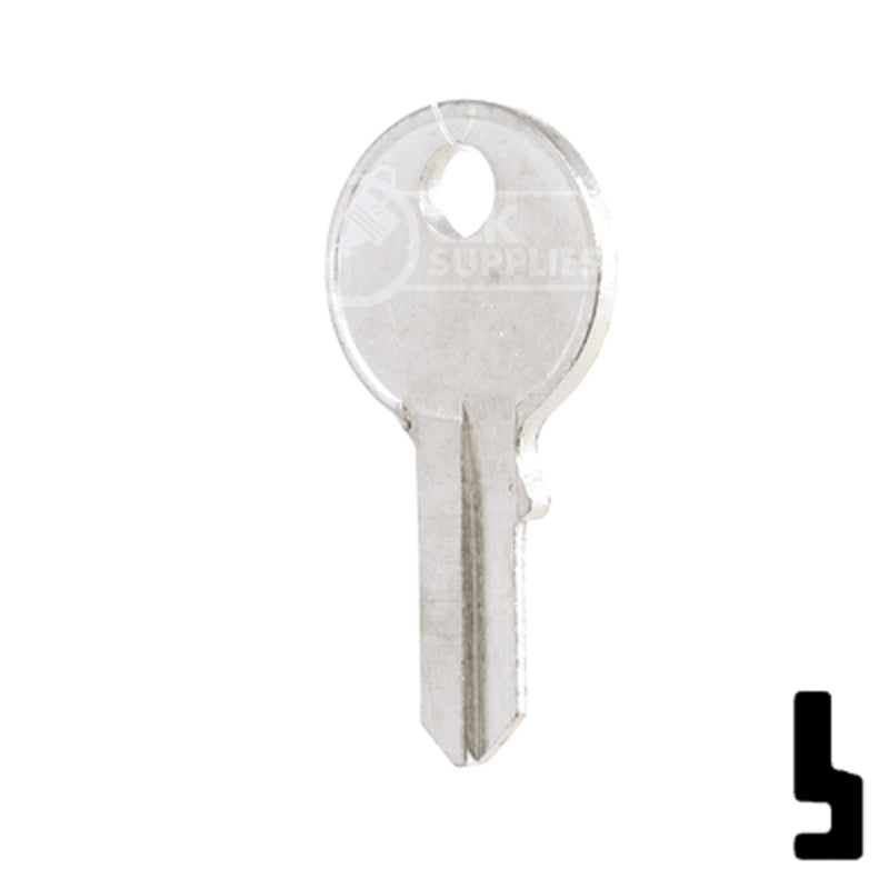 Uncut Key Blank | Viro | VR91CR Padlock Key Ilco