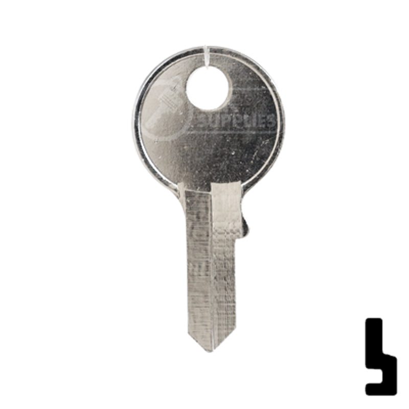 Uncut Key Blank | Viro | VR91CR Padlock Key Ilco