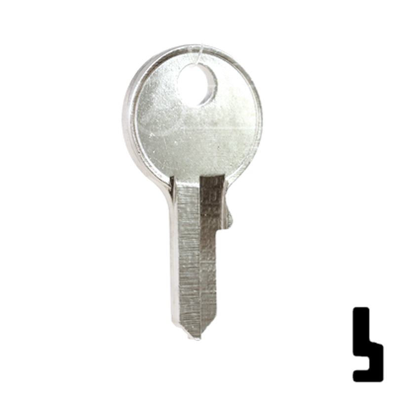 Uncut Key Blank | Viro | VR91CR Padlock Key Ilco