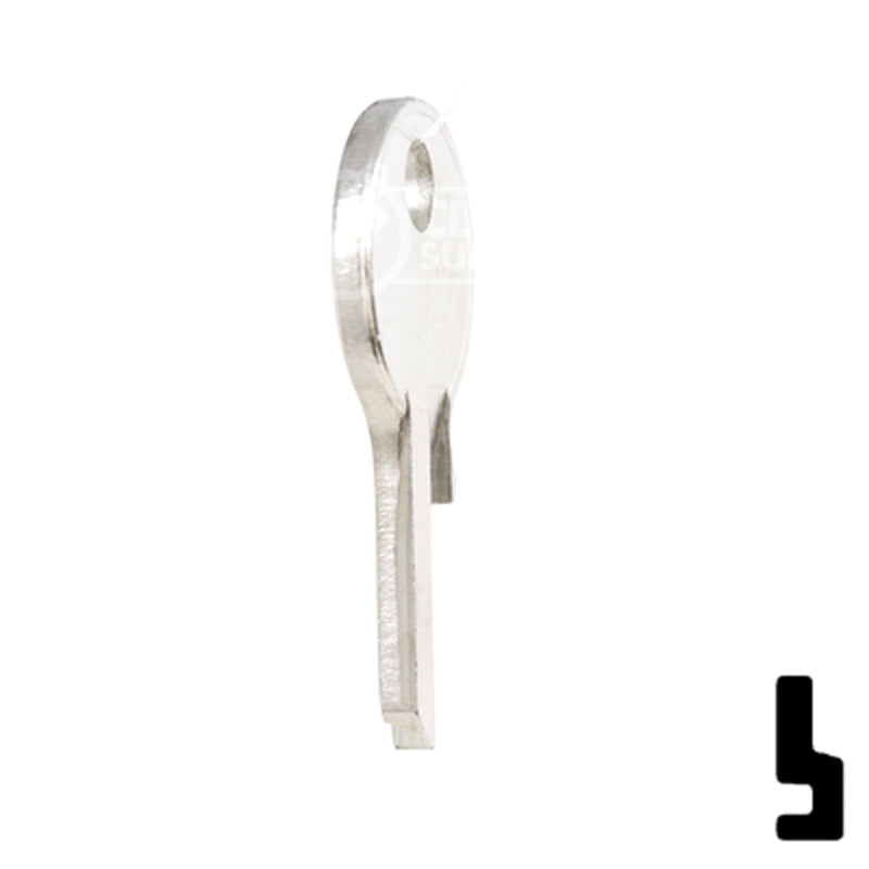 Uncut Key Blank | Viro | VR91CR Padlock Key Ilco