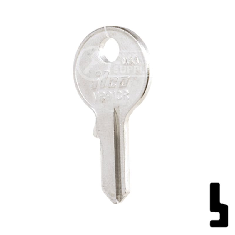 Uncut Key Blank | Viro | VR91CR Padlock Key Ilco
