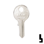 Uncut Key Blank | Viro | VR91CR Padlock Key Ilco