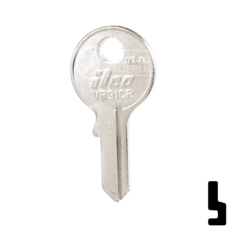 Uncut Key Blank | Viro | VR91CR Padlock Key Ilco