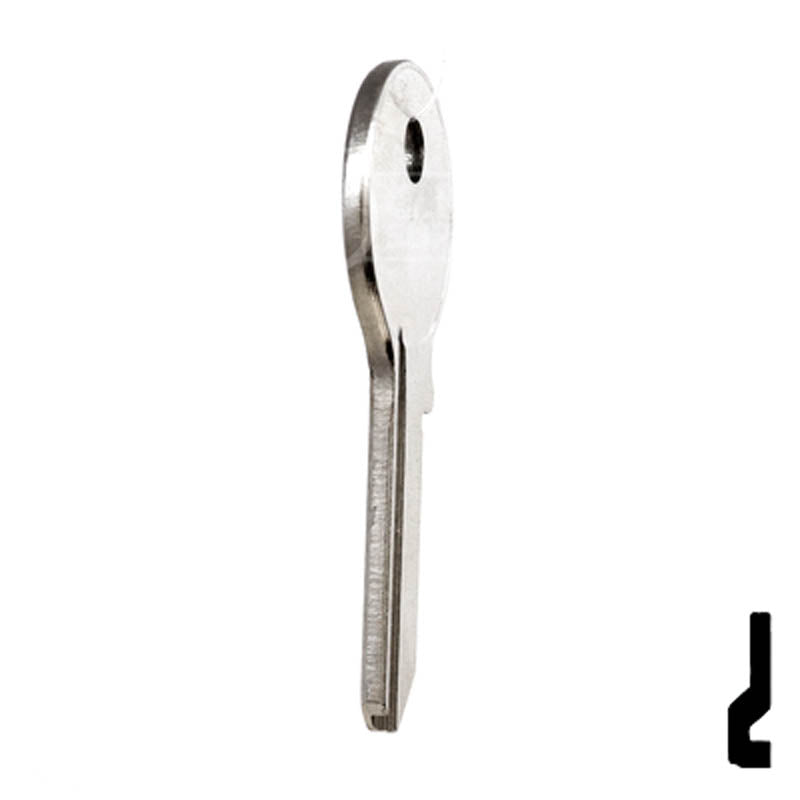 Uncut Key Blank | Viro | VR91R Padlock Key Ilco