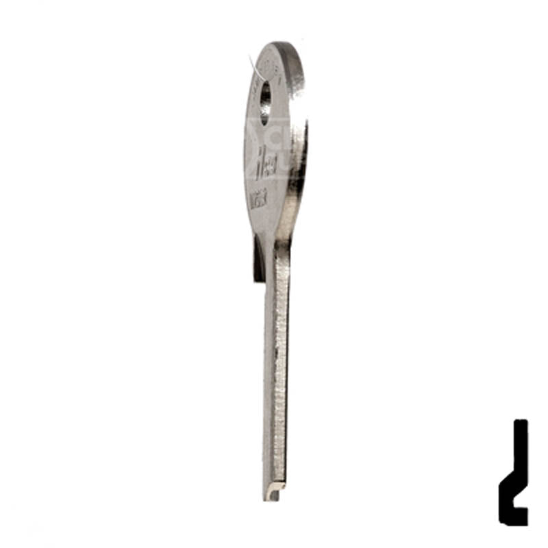 Uncut Key Blank | Viro | VR91R Padlock Key Ilco