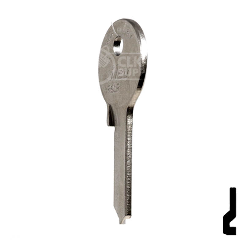 Uncut Key Blank | Viro | VR91R Padlock Key Ilco