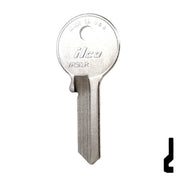 Uncut Key Blank | Viro | VR91R Padlock Key Ilco