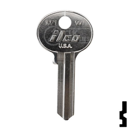 Uncut  Key Blank | Wilson Bohannon | 1071, W1 Padlock Key Ilco