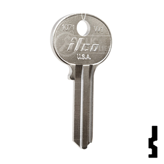 Uncut  Key Blank | Wilson Bohannon | 1071, W1 Padlock Key Ilco