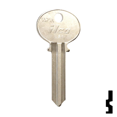 Uncut Key Blank | Wilson Bohannon | 1071A Padlock Key Ilco