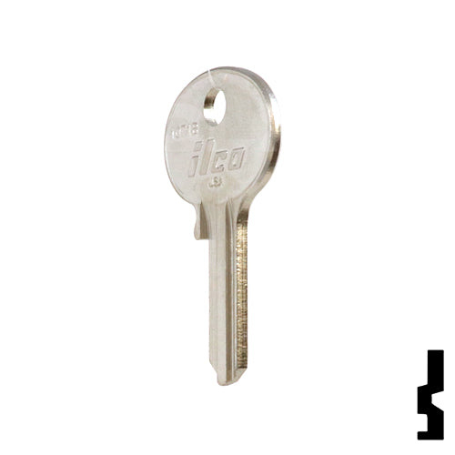 Uncut Key Blank | Wilson Bohannon | 1071B, WIB-5 Padlock Key Ilco