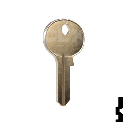 Uncut Key Blank | Wilson Bohannon | 1071B, WIB-5 Padlock Key Ilco