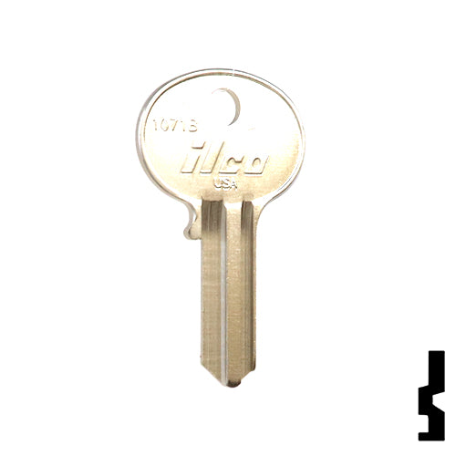 Uncut Key Blank | Wilson Bohannon | 1071B, WIB-5 Padlock Key Ilco