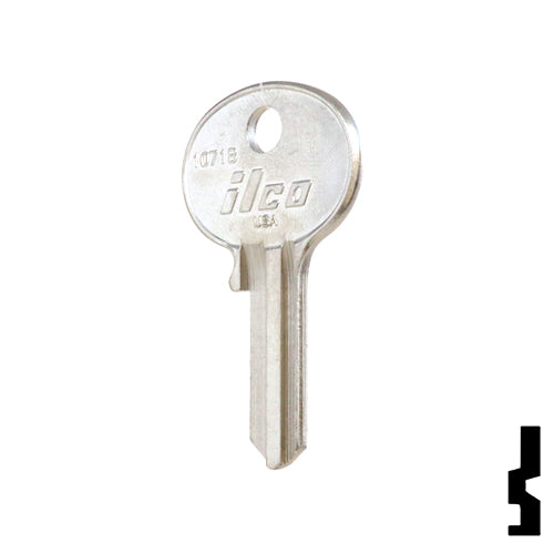 Uncut Key Blank | Wilson Bohannon | 1071B, WIB-5 Padlock Key Ilco