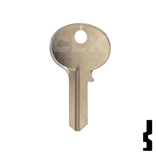 Uncut Key Blank | Wilson Bohannon | 1071B, WIB-5 Padlock Key Ilco