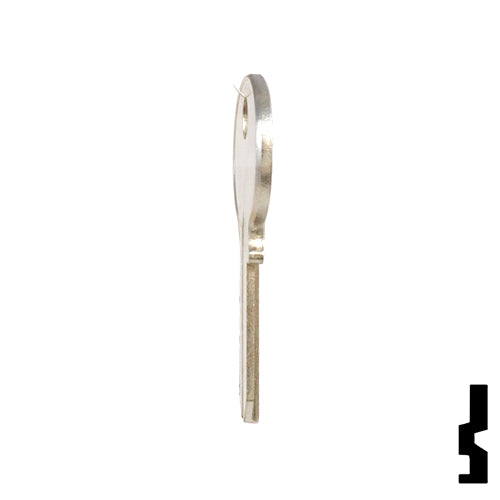 Uncut Key Blank | Wilson Bohannon | 1071B, WIB-5 Padlock Key Ilco