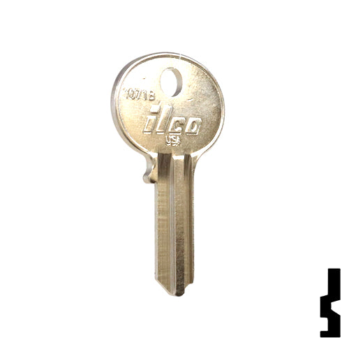 Uncut Key Blank | Wilson Bohannon | 1071B, WIB-5 Padlock Key Ilco