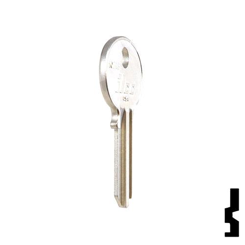 Uncut Key Blank | Wilson Bohannon | 1071B, WIB-5 Padlock Key Ilco