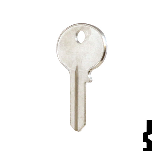 Uncut Key Blank | Wilson Bohannon | 1071B, WIB-5 Padlock Key Ilco