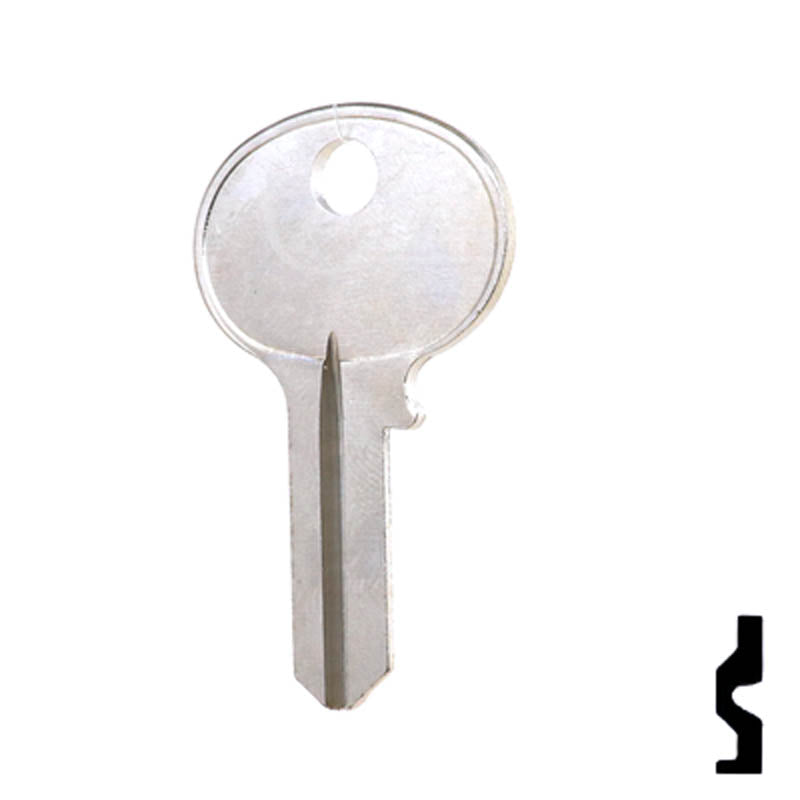 Uncut Key Blank | Wilson-Bohannon | 1071BE Padlock Key Ilco