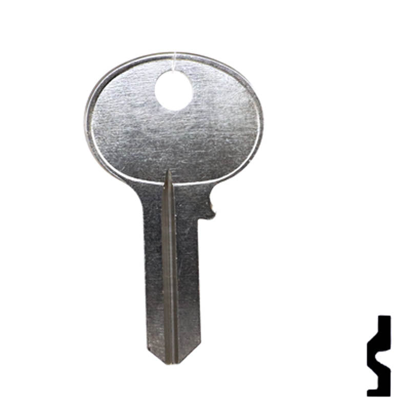 Uncut Key Blank | Wilson-Bohannon | 1071BE Padlock Key Ilco
