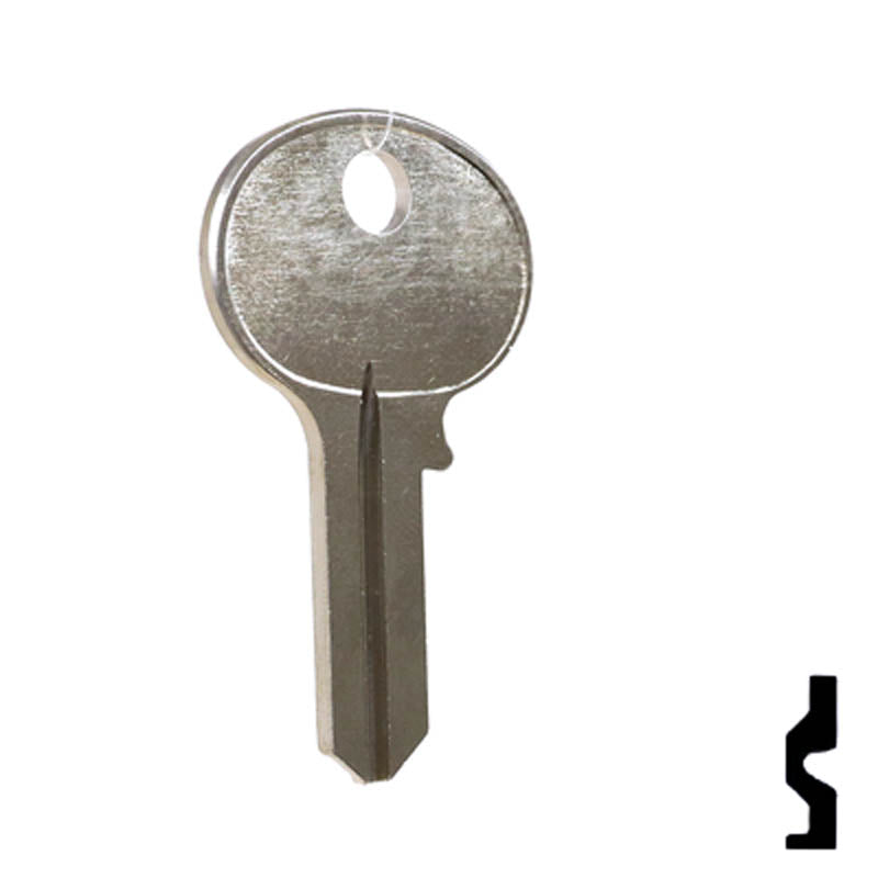 Uncut Key Blank | Wilson-Bohannon | 1071BE Padlock Key Ilco