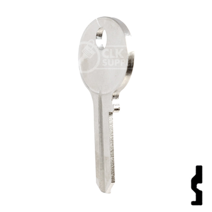 Uncut Key Blank | Wilson-Bohannon | 1071BM Padlock Key Framon Manufacturing Company, Inc