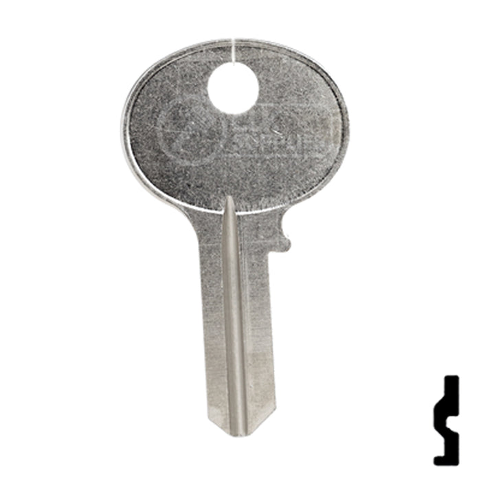 Uncut Key Blank | Wilson-Bohannon | 1071BM Padlock Key Framon Manufacturing Company, Inc