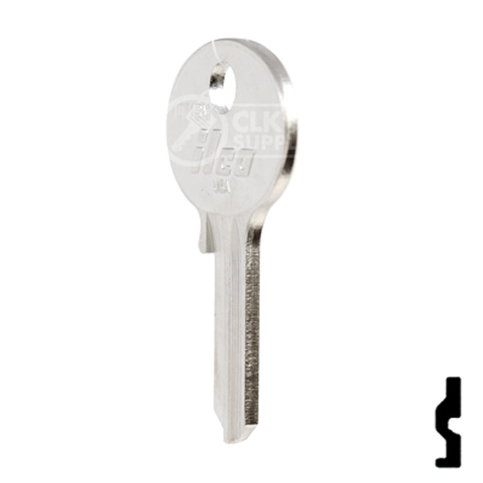 Uncut Key Blank | Wilson-Bohannon | 1071BM Padlock Key Framon Manufacturing Company, Inc