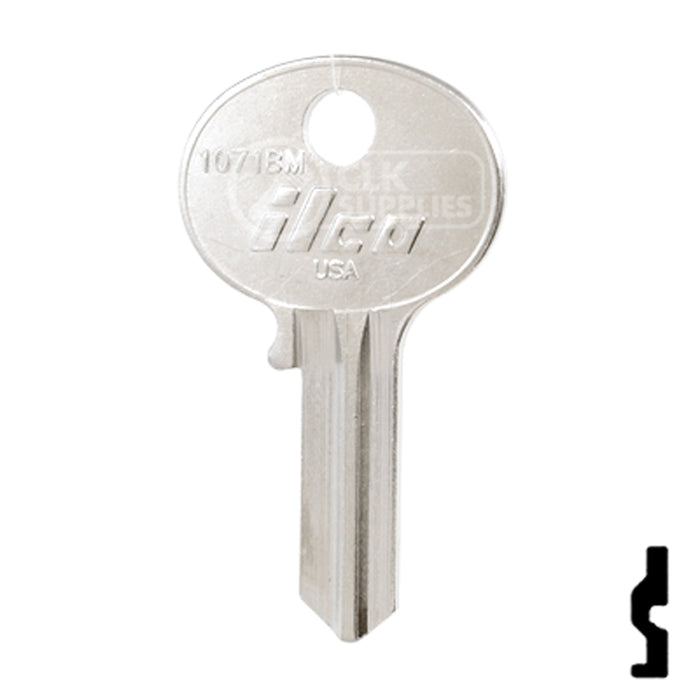 Uncut Key Blank | Wilson-Bohannon | 1071BM Padlock Key Framon Manufacturing Company, Inc