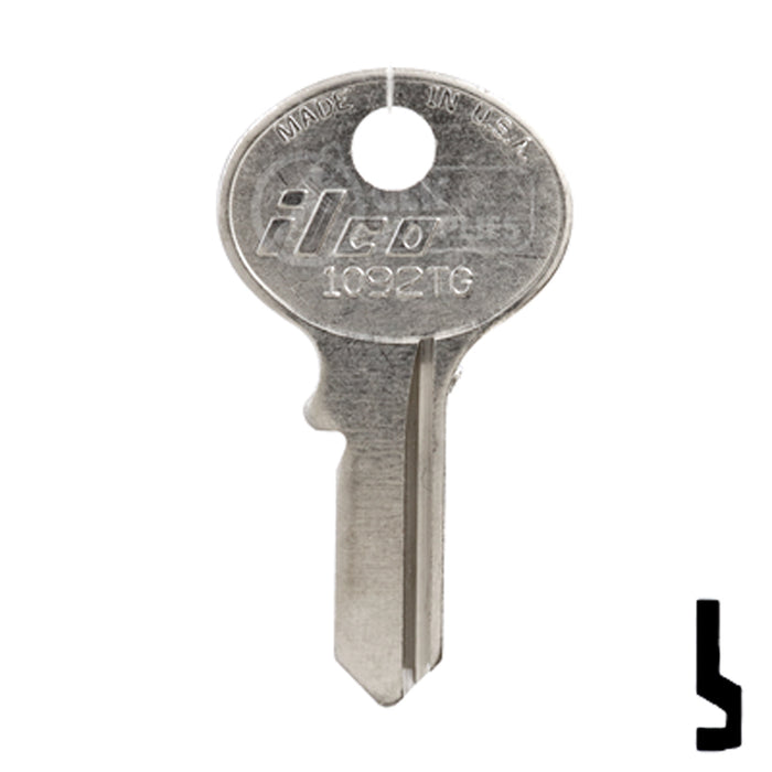 Uncut Key Blanks | Master Padlock | 1092TG Padlock Key Ilco