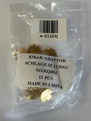 ABUS 83 knk Schlage Adaptor ONLY - 12 Pack Padlock Part Abus Lock Co.