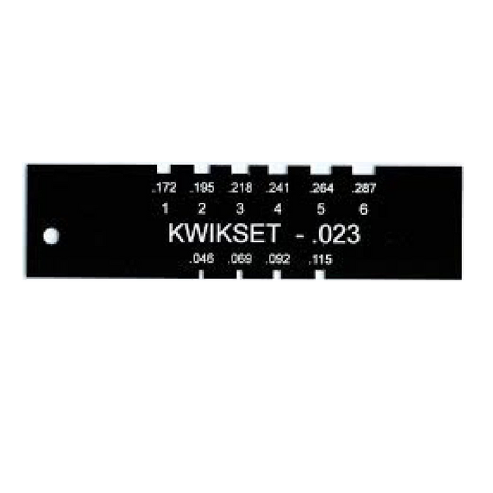 Kwikset Pin Gauge