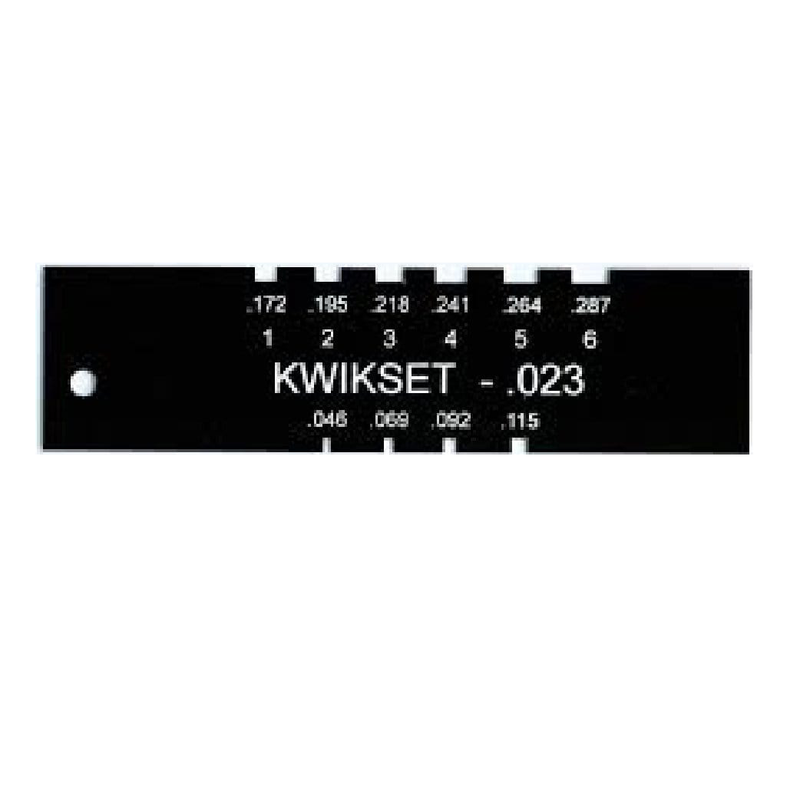 Kwikset Pin Gauge Pin Gauge LockVoy