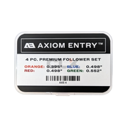 Axiom Entry Premium 4-Piece Plug Follower Set | Anodized Aluminum Plug Follower Axiom Entry