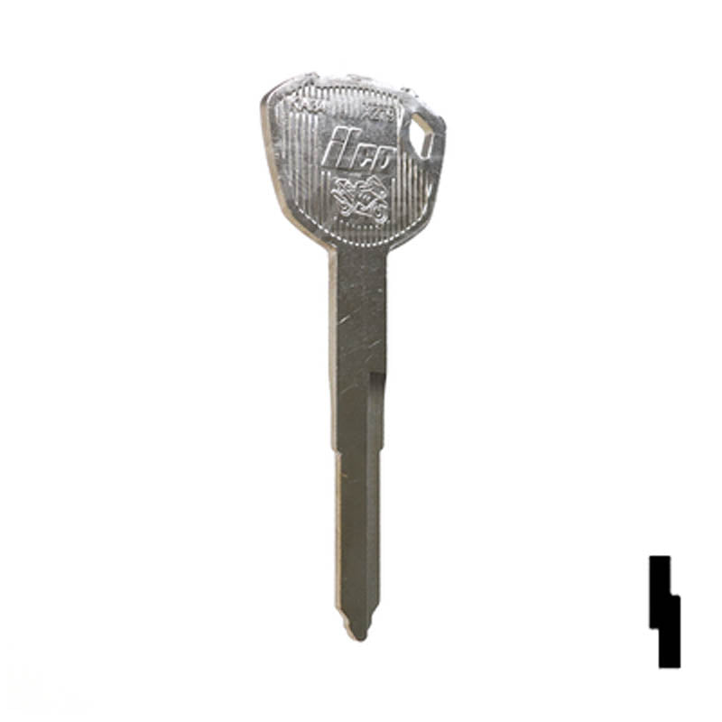 KA34, X279 Kawasaki Motorcycle Key Blank Power Sport Key Ilco