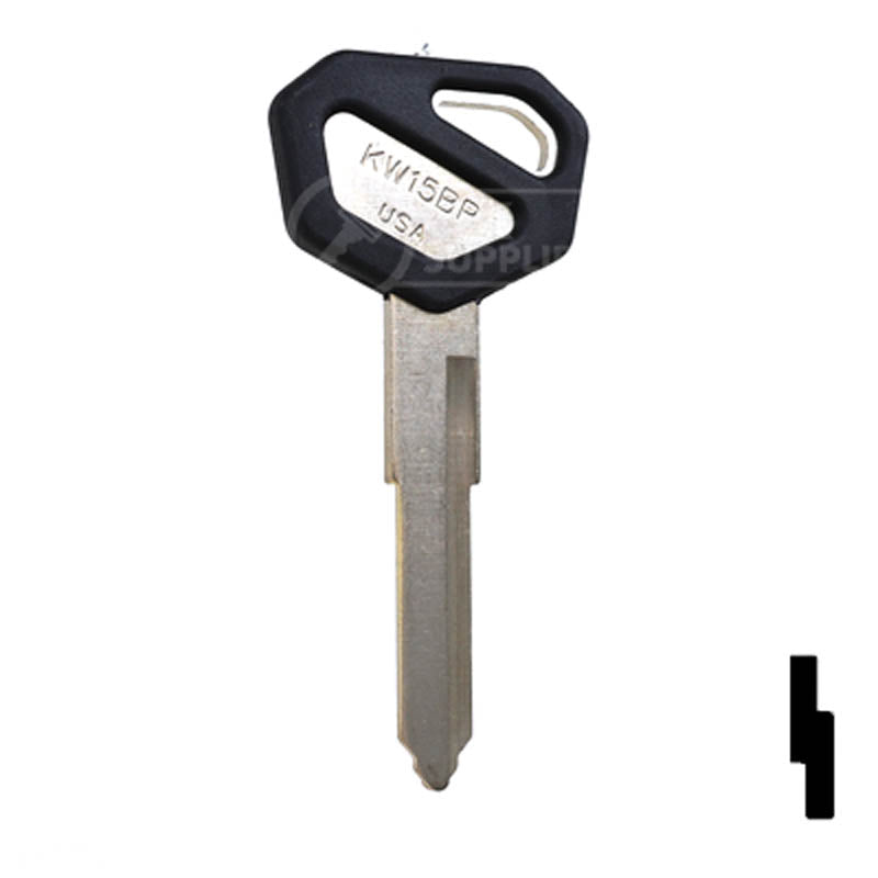 KW15BP Kawasaki Key Blank Power Sport Key JMA USA