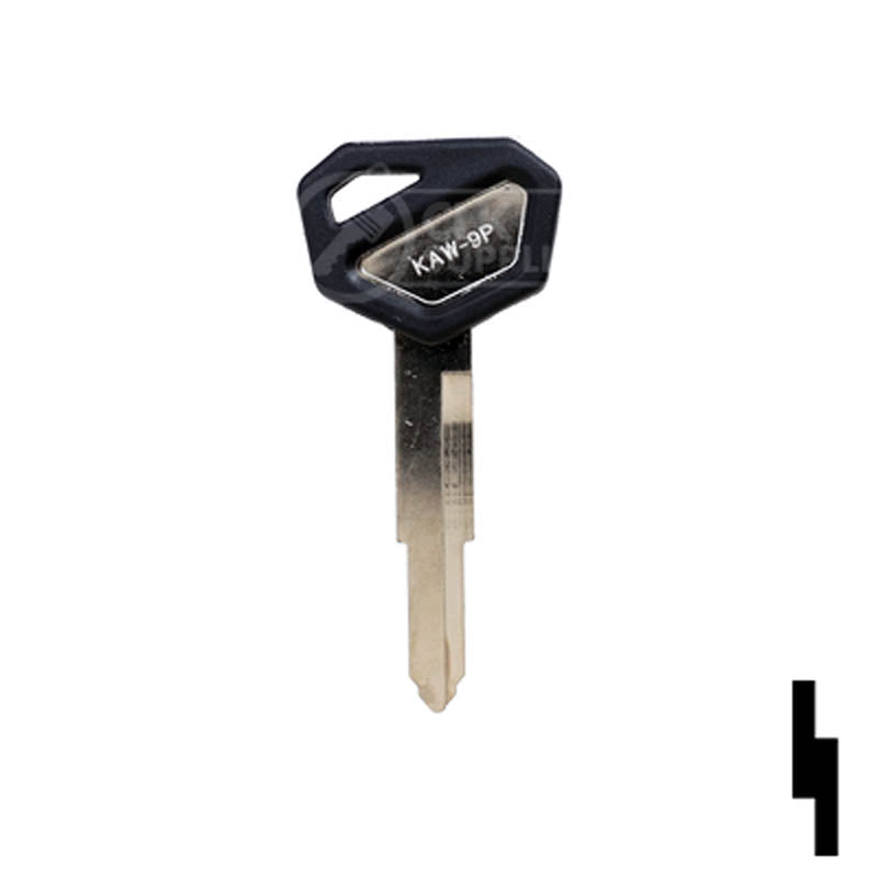 KW16CP Kawasaki Motorcycle Key Blank Power Sport Key JMA USA