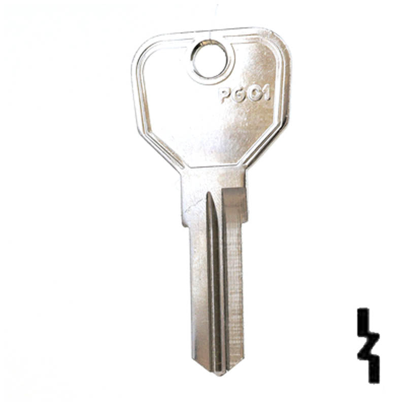 PGO1 Scooter Key Blank | Steel Power Sport Key JMA USA