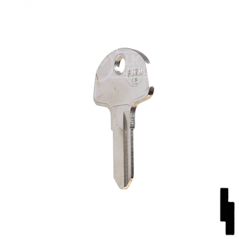 SUZ10 Suzuki Motorcycle Key Blank Power Sport Key Ilco