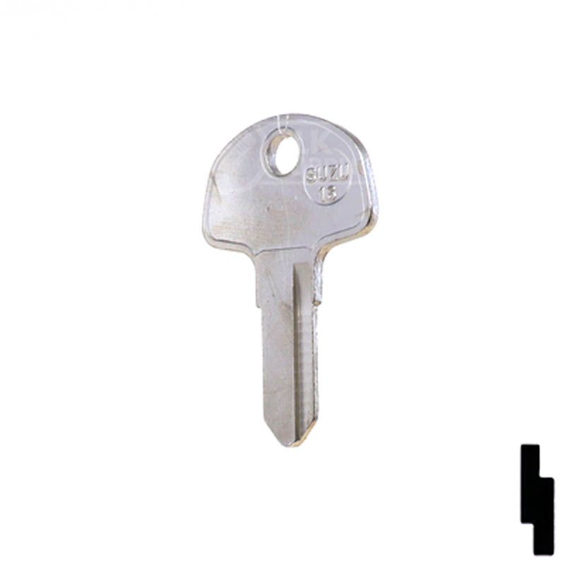 SUZ10 Suzuki Motorcycle Key Blank Power Sport Key Ilco
