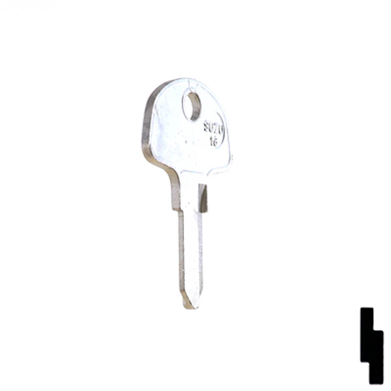 SUZ10 Suzuki Motorcycle Key Blank Power Sport Key Ilco