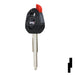 Transponder Key Shell | Yamaha | TP00YAMA-26D-P2 Power Sport Key JMA USA