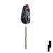 Transponder Key Shell | Yamaha | TP00YAMA-26D-P2 Power Sport Key JMA USA