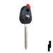 Transponder Key Shell | Yamaha | TP00YAMA-26D-P2 Power Sport Key JMA USA