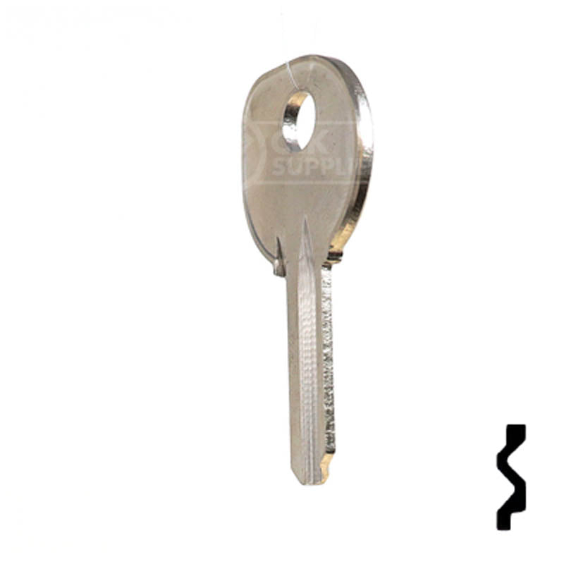 Uncut Boat Key Blank | Clum | R1040C Power Sport Key Ilco