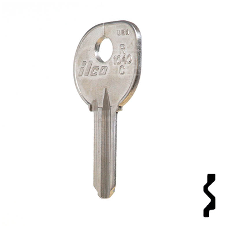 Uncut Boat Key Blank | Clum | R1040C Power Sport Key Ilco