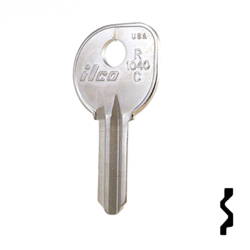 Uncut Boat Key Blank | Clum | R1040C Power Sport Key Ilco